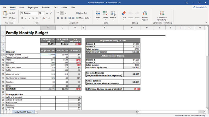 Edit and print XLS and XLSX files without installing Microsoft Excel on your PC