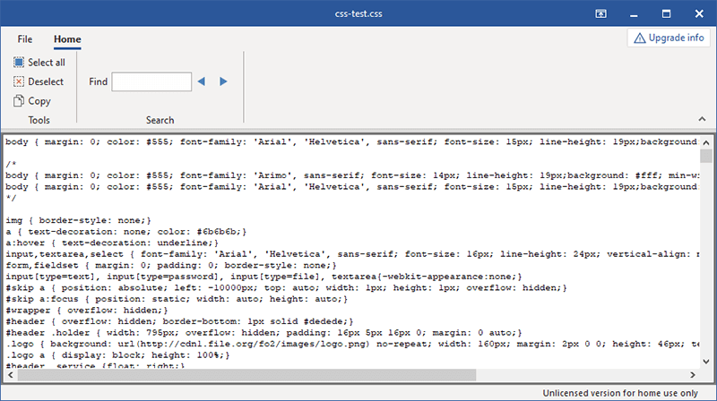 View different plain text file formats with Bitberry File Opener